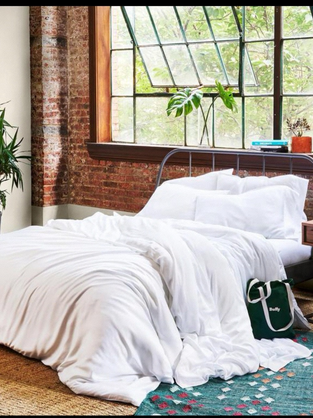 Buffy White Cotton Comforter Set by Buffy
